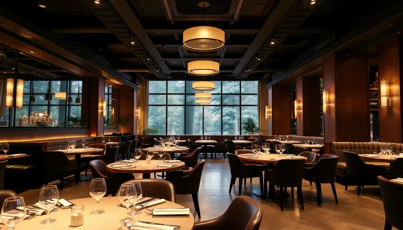 Elegant restaurant interior